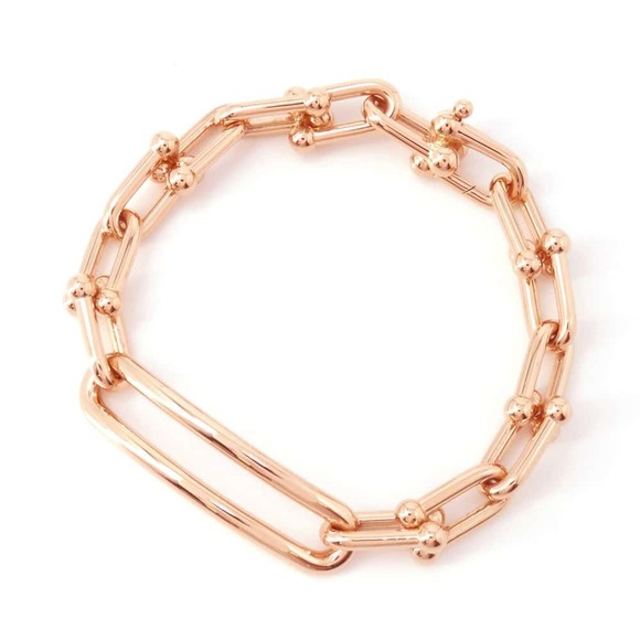 Tiffany Hardware Link Bracelet Pink Gold